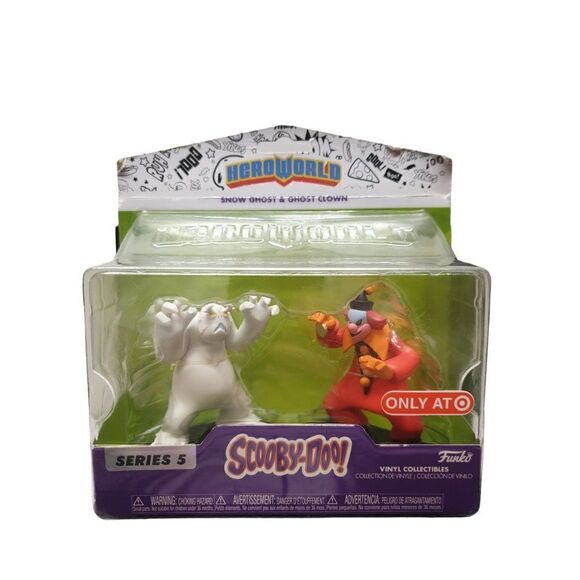 Funko Scooby Doo Snow Ghost & Ghost Clown Figures Series 5 Exclusive NEW - Picture 2 of 9